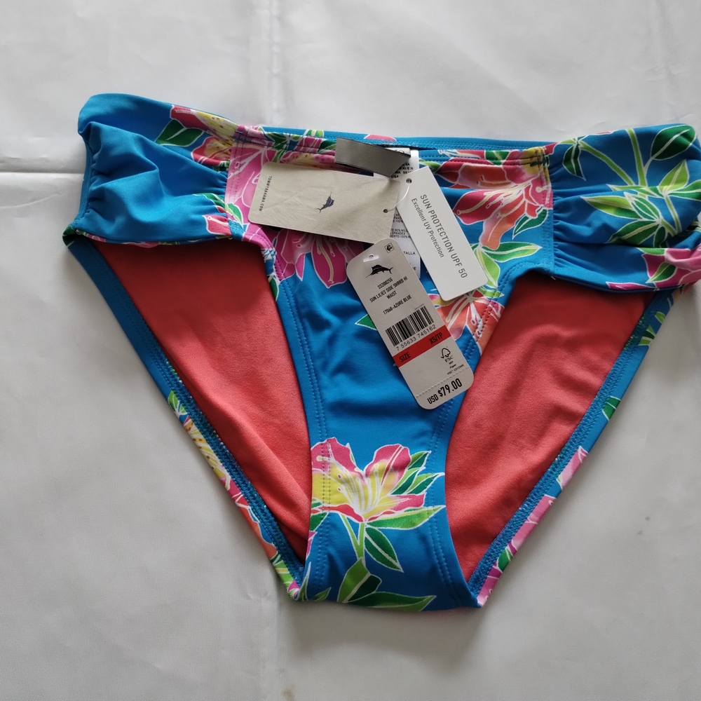 Tommy Bahama Blue and Pink Floral Bikini